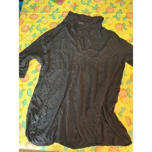 Ekouaer Swim Cover Up Tunic Womens XXL Black